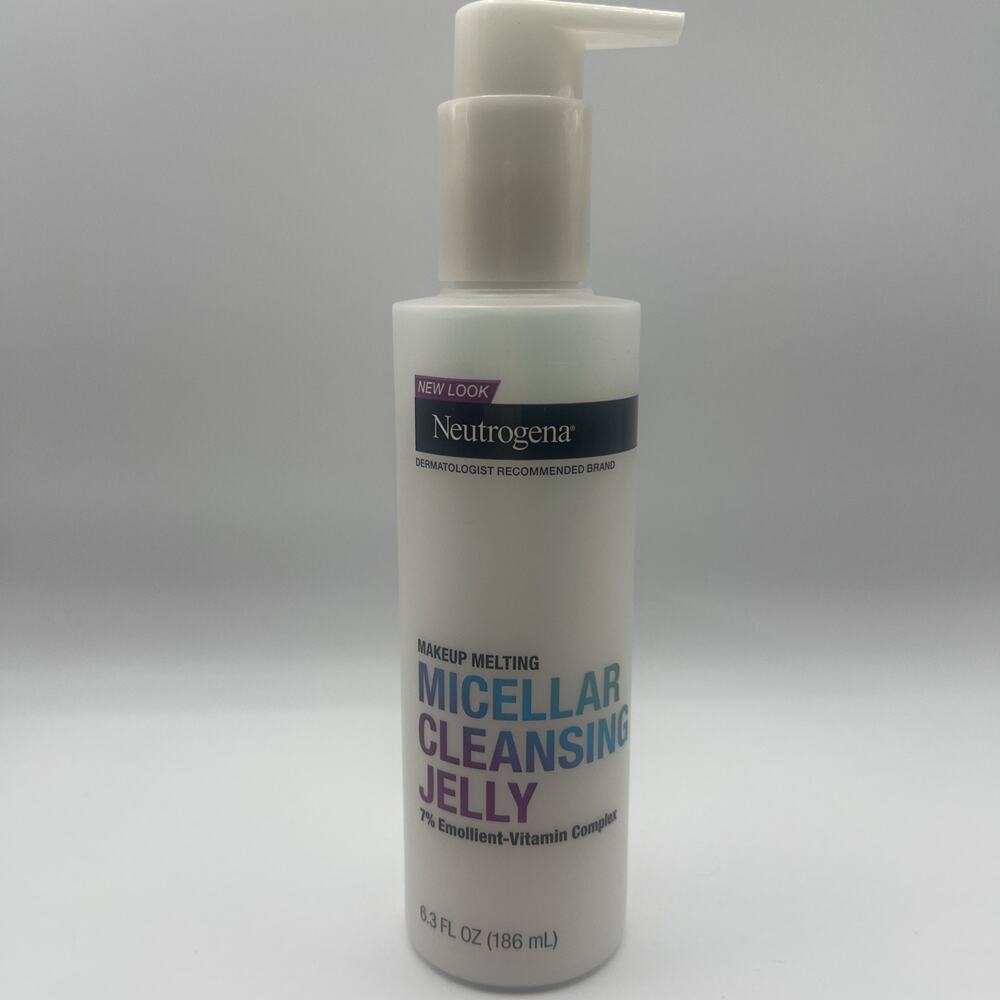 NEW Neutrogena Makeup Melting Micellar Cleansing Jelly 6.3 oz Emollient Vitamin
